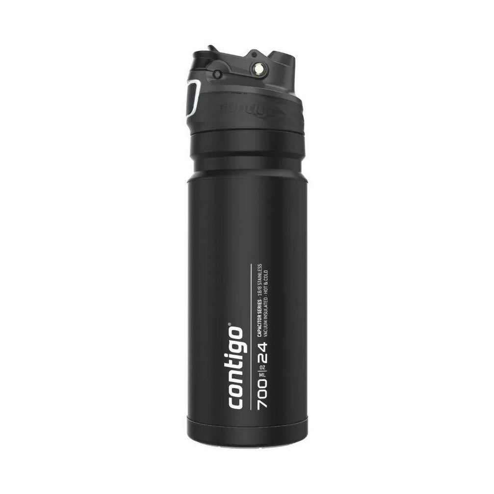Contigo Premium Outdoor Free Flow استانلس ستيل 720 مل، أسود للمنطقة الاقتصادية الأوروبية والشرق الأوسط وأفريقيا