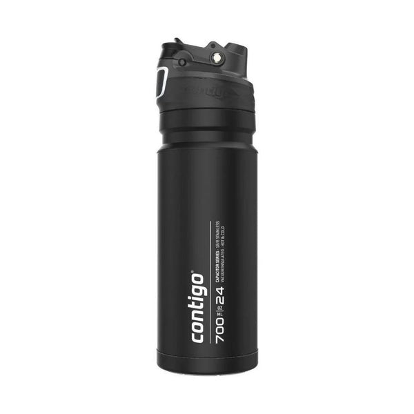 Contigo Premium Outdoor Free Flow Stainless Steel 720 Ml, Black Emea