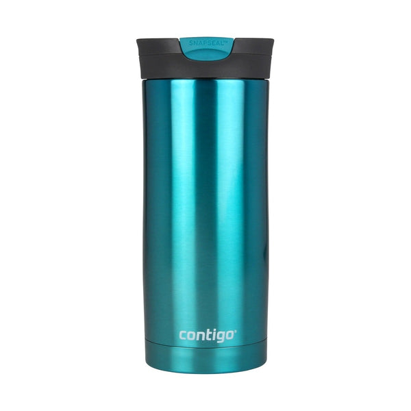 Contigo Snapseal Huron Vacuum Insulated Stainless Steeel Travel Mug, 470 ml, Biscay Bay