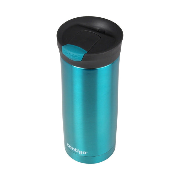 Contigo Snapseal Huron Vacuum Insulated Stainless Steeel Travel Mug, 470 ml, Biscay Bay
