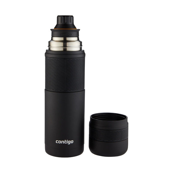 Contigo Thermal Bottles With 360 Interface - Vacuum Insulated Stainless Steel, 740 ml, Matte Black