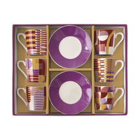 EASY LIFE Geometric Art 12Pc Coff.Cup&Saucer Set 100Ml
