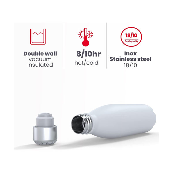 IBILI DOUBLE WALL THERMO BOTTLE SMART White DESIGN 500ML 774963