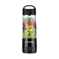 Nutribullet Portable Blender With Handled Sip Lid, Rechargeable Battery, Bpa-Free 475Ml 100W - Black