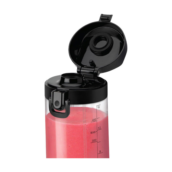 Nutribullet Portable Blender With Handled Sip Lid, Rechargeable Battery, Bpa-Free 475Ml 100W - Black
