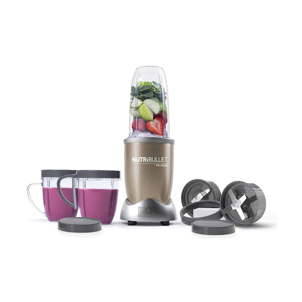 Nutribullet Pro 12-Piece High-Speed Blender Mixer System, 900 Watts, Nb9-1212 - Copper Gold