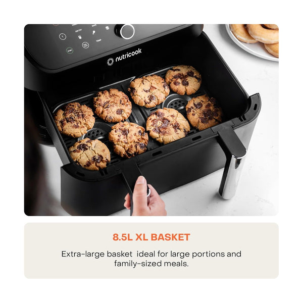 Nutricook Air Fryer Duo 2 FlexZone NC-AFD285, 8.5 L Dual Zone, 2400W, Sync Finish