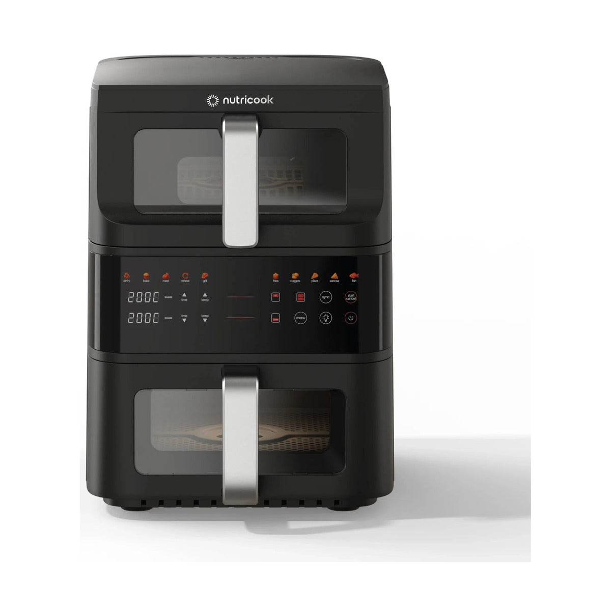 Nutricook Air Fryer Duo Stack 10L - 2400W Stacked Twin Baskets