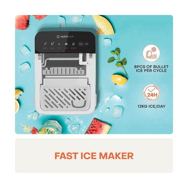 Nutricook Nc-Icy510K Icy Bullet Ice Maker Black