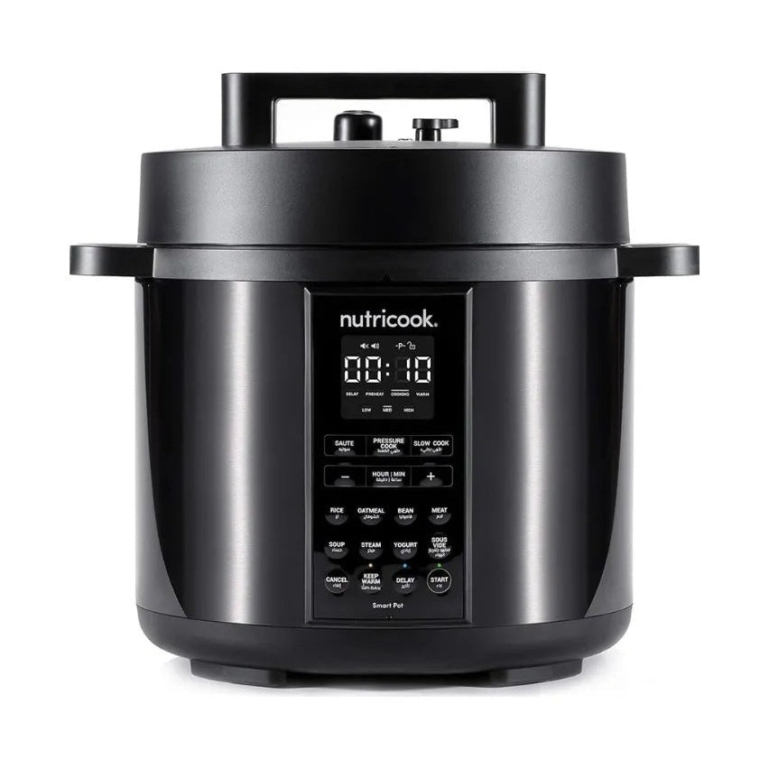 Nutricook Smart Pot 2 سعة 8 لتر - أسود ستانلس ستيل