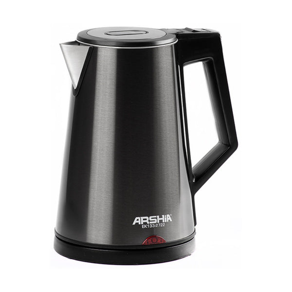 Arshia - Electric Stainless Steel Kettle 1800 Watts - Black