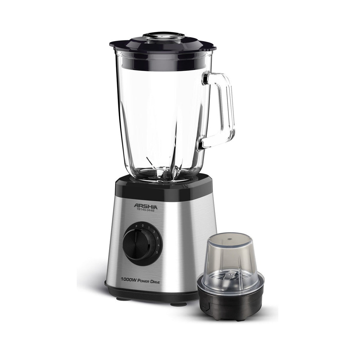 Arshia Table Blender - 1000W Jug Mixer With 1.5 L Glass Pitcher