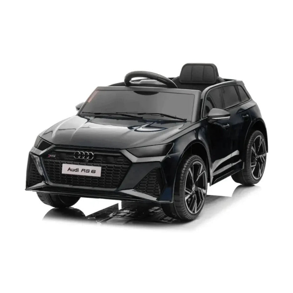 Audi RS6 Licensed 12V Ride On Car Black - Kids Electric Vehicle