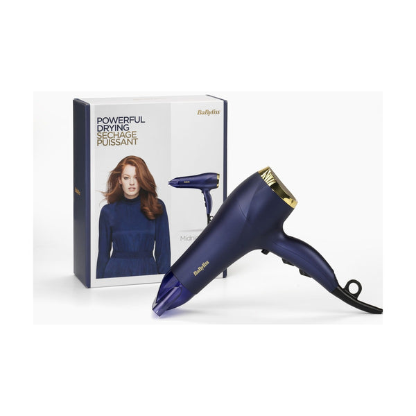 Babyliss Hair Dryer 3 Heat -2 Speed 2300 Watts - Midnight