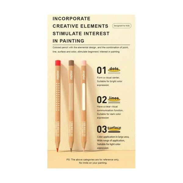 Mideer Vibrant Colored Pencil - 36 Colors