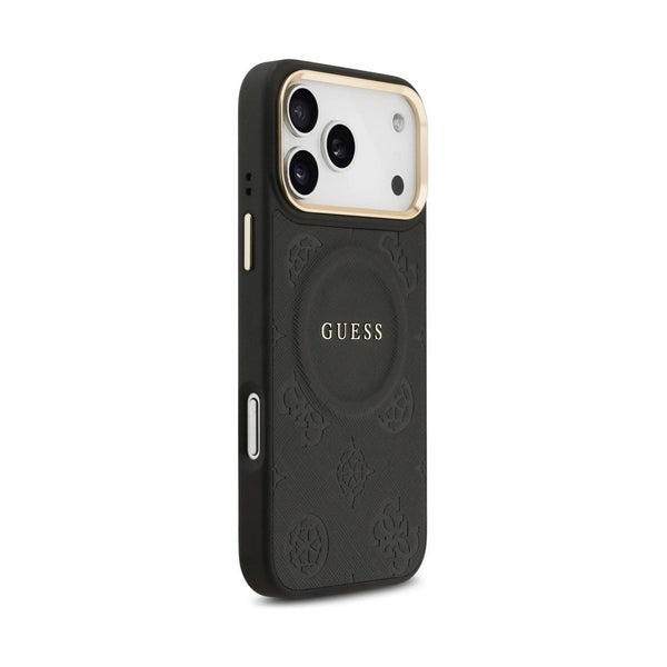 GUESS - MAGSAFE LEATHER CASE IPHONE 17 PRO MAX - BLACK