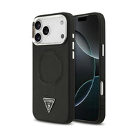 GUESS - MAGSAFE PU LEATHER CASE IPHONE 17 PRO MAX - BLACK