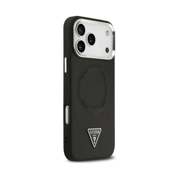 GUESS - MAGSAFE PU LEATHER CASE IPHONE 17 PRO MAX - BLACK