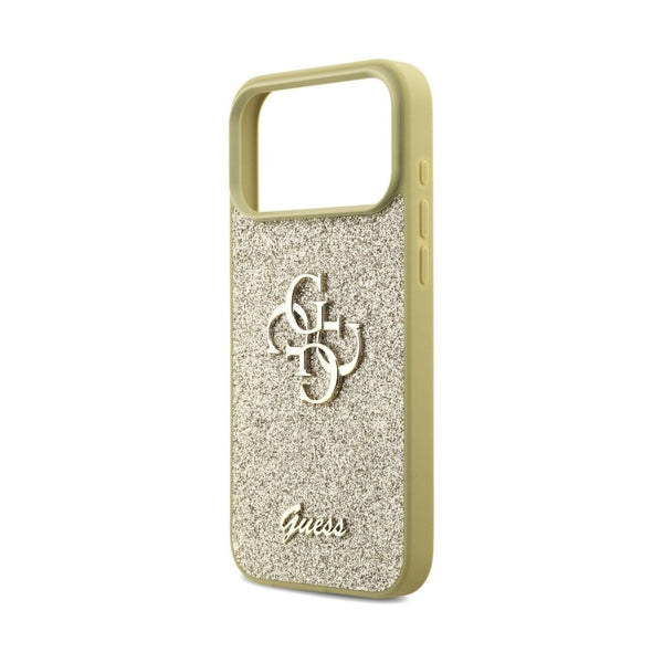 GUESS - PU CASE FIXED GLITTER - GOLD