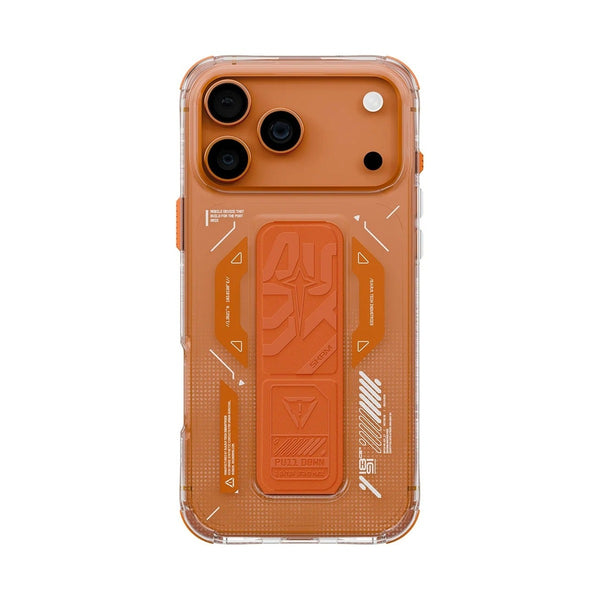 Skinarma Helio Mag-Charge Case with Grip-Stand for iPhone 17 Pro - Orange