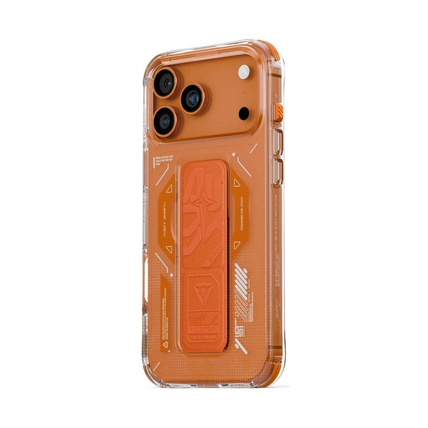 Skinarma Helio Mag-Charge Case with Grip-Stand for iPhone 17 Pro - Orange