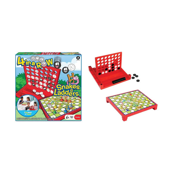 Ambassador 4 In A Row & Snakes And Ladders Combo