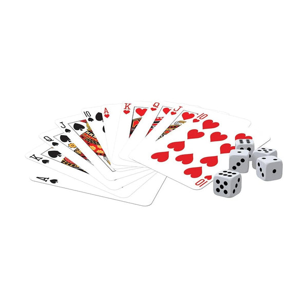 Ambassador Classic Games 2 Decks Playing Cards & 5 Dice