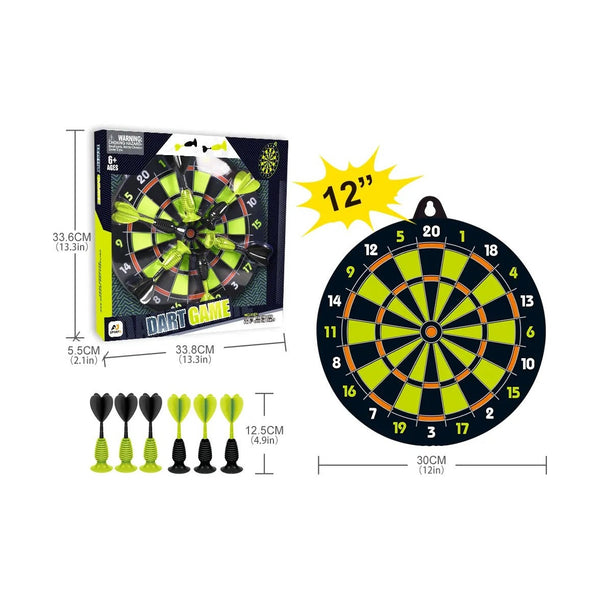 Aojie Sport - 12" Target Set (W/ 6 Darts)