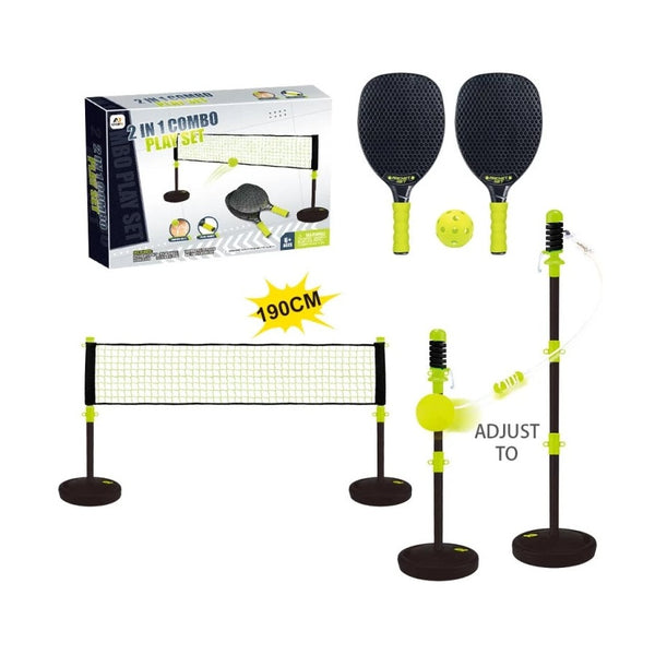 Aojie Sport - 2 In 1 Combo Set (Pickle Ball & Swing Ball Set)