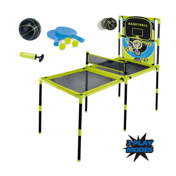Aojie Sport - 3 In 1 Combo Set (Table Tennis, Toss Game & Basketball Set)