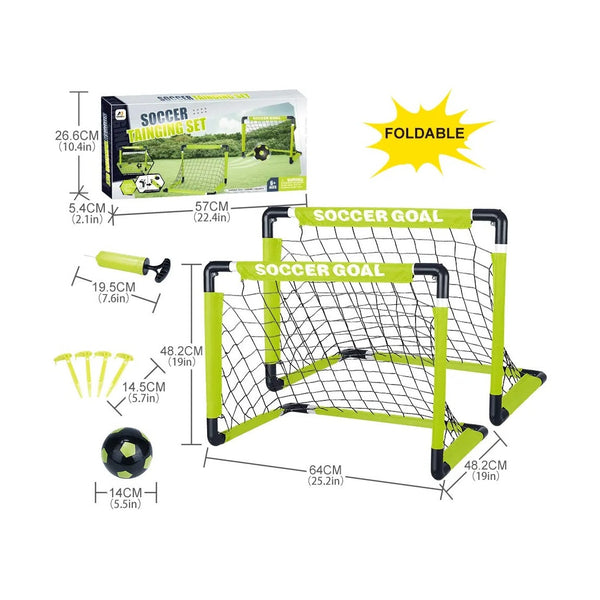 Aojie Sport - Foldable Soccer Goal Set (W/ 5.5 " Ball)