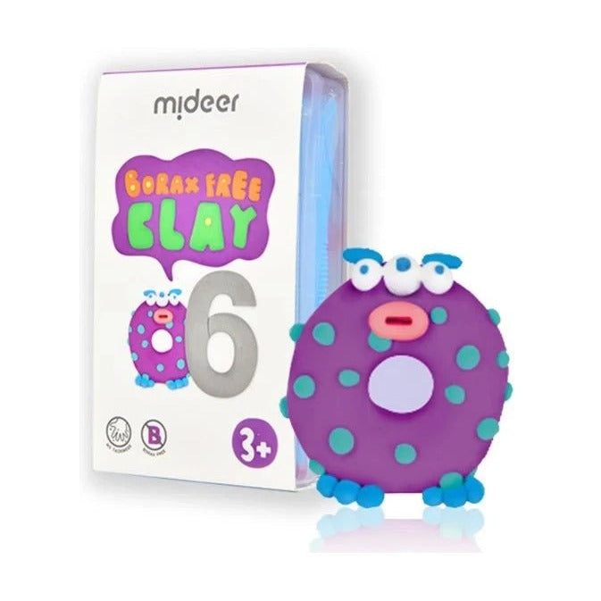 Mideer Borax Free Clay - 6 colors