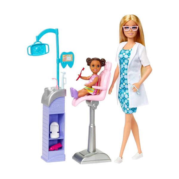 Barbie Careers Playset, Dentist Set With Blonde Fashion Dol