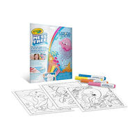 Crayola Color Wonder Deep Sea Friends Mess Free Coloring Set, 18 Pages and 4 Markers, Ages 3 and Up