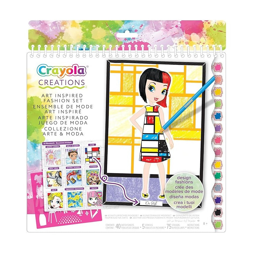 Crayola - Crayola Creations Art History Fashion Sketch Portfolio