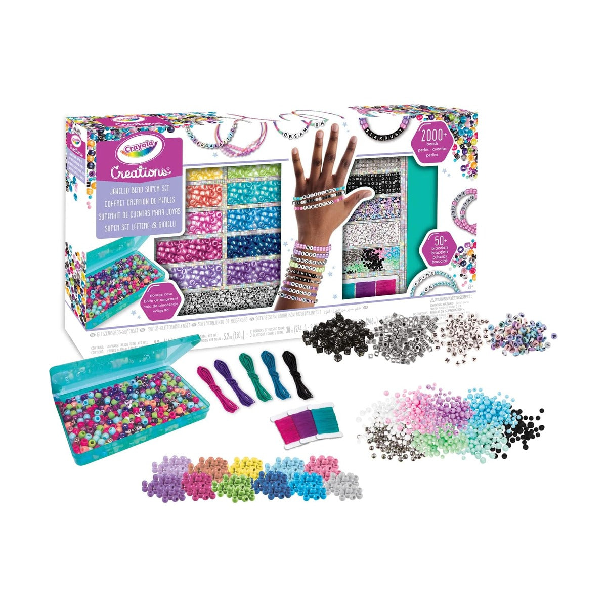 Crayola - طقم خرز الحروف الأبجدية Creations Super Kit