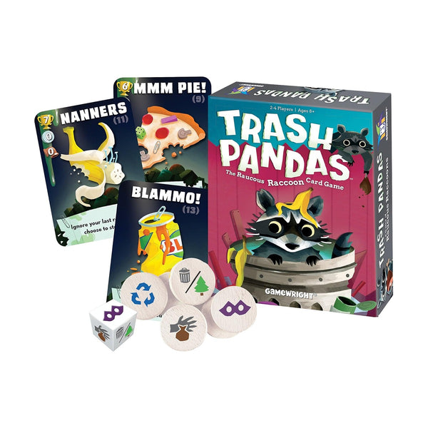 Gamewright - Trash Pandas - The Raucous Raccoon Push-Your-Luck Card Game