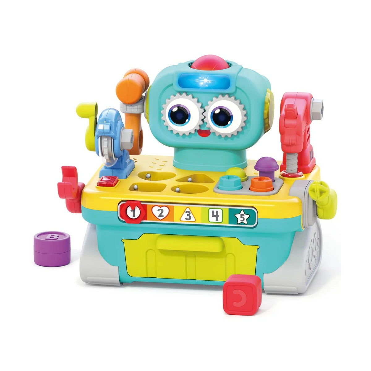 Hola 9-in-1 Robot Workbench, Pretend Play Tool Bench for Kids
