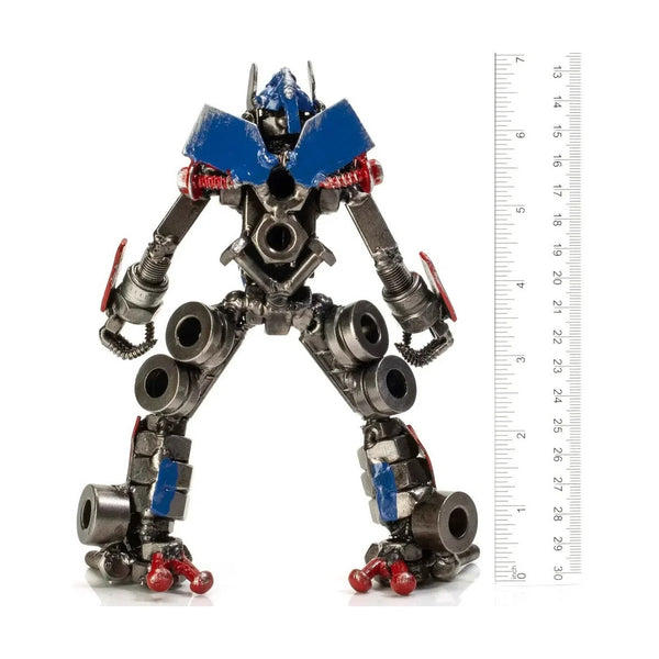 Metal Art - 7" Optimus Prime Inspired Recycled Metal Sculpture