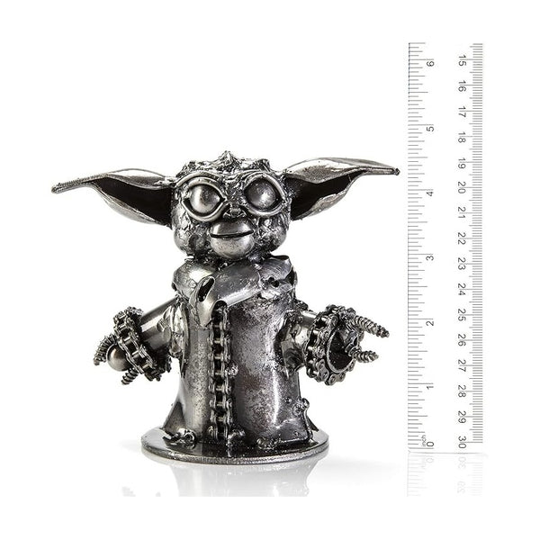 Metal Art - Baby Yoda Inspired Recycled Metal Sculpture