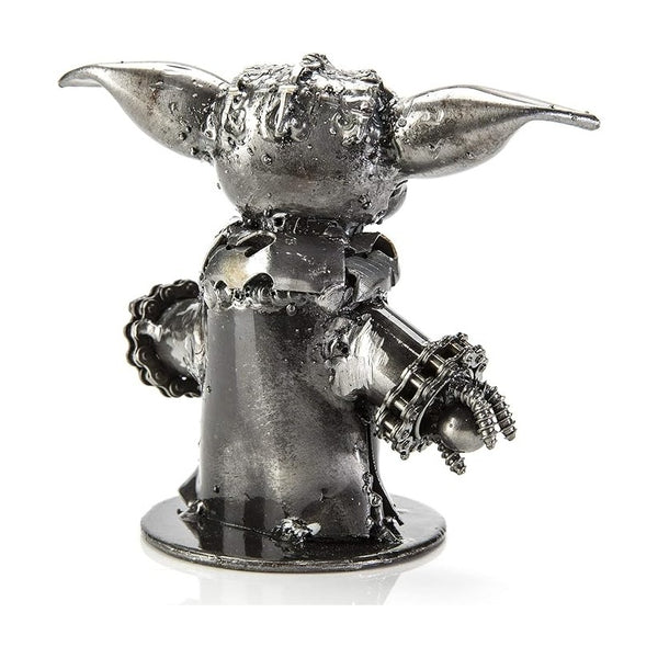 Metal Art - Baby Yoda Inspired Recycled Metal Sculpture