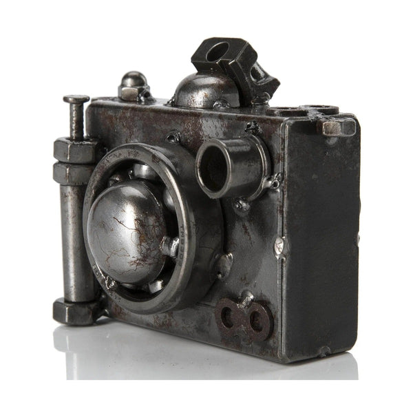 Metal Art - Camera Inspired Recycled Metal Sculpture