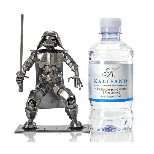 Metal Art - Darth Vader with Sword Inspired Recycled Metal Sculpture