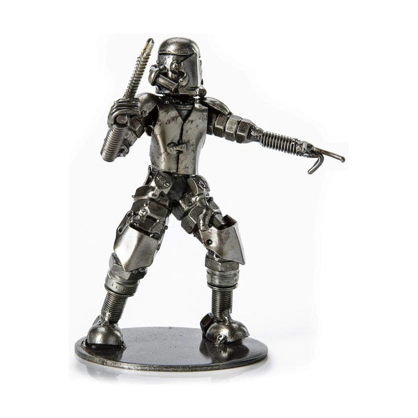 Metal Art - Storm Trooper Pointing Inspired Recycled Metal Sculpture