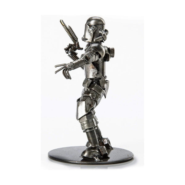 Metal Art - Storm Trooper Pointing Inspired Recycled Metal Sculpture