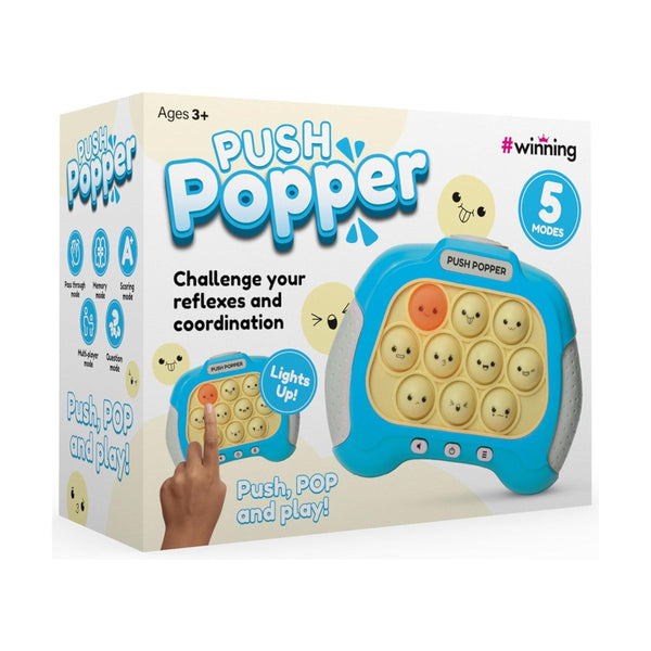 The Source Push Popper Game - Blue