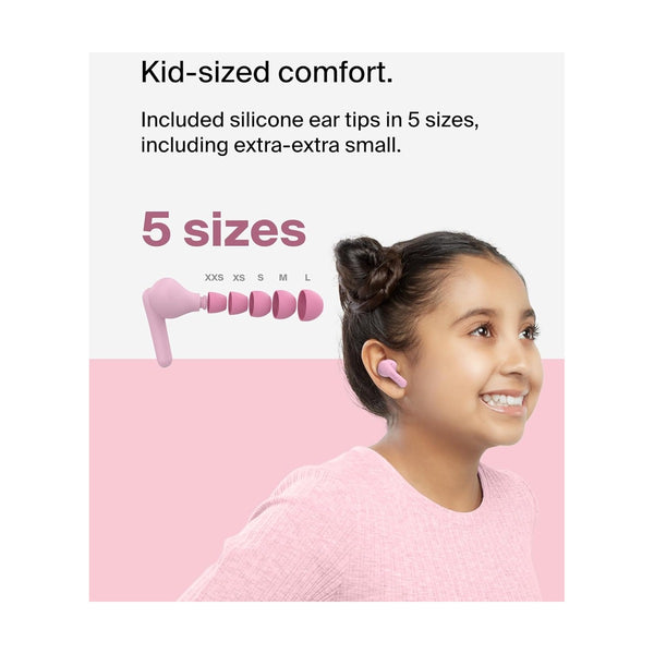 Belkin - Soundform Nano V2 True Wireless Earbuds For Kids - Pink