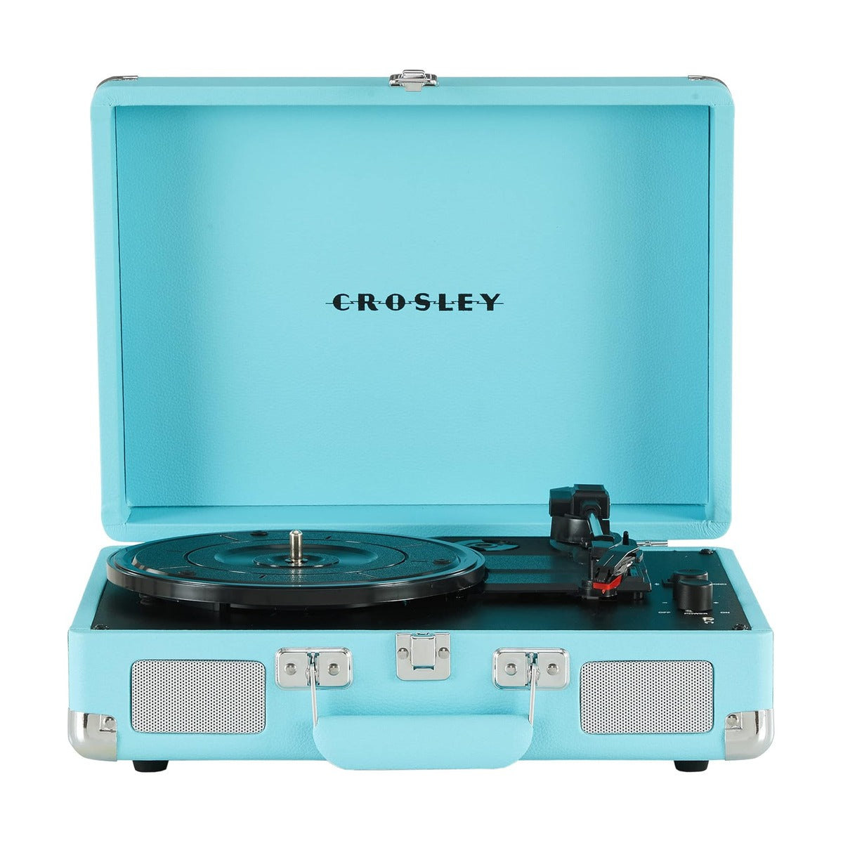 CROSLEY CRUISER PLUS PORTABLE TURNTABLE WITH BLUETOOTH IN/OUT - EXCLUSIVE TURQUOISE