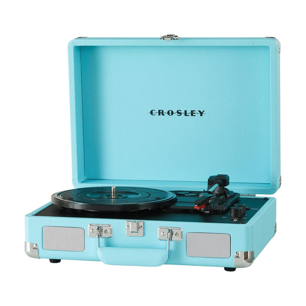 CROSLEY CRUISER PLUS PORTABLE TURNTABLE WITH BLUETOOTH IN/OUT - EXCLUSIVE TURQUOISE