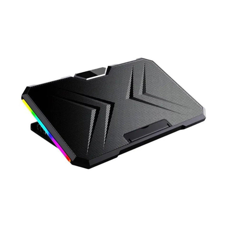 YL-019 Gaming Laptop Cooling Pad Stand - Two 1200 RPM Fans with RGB